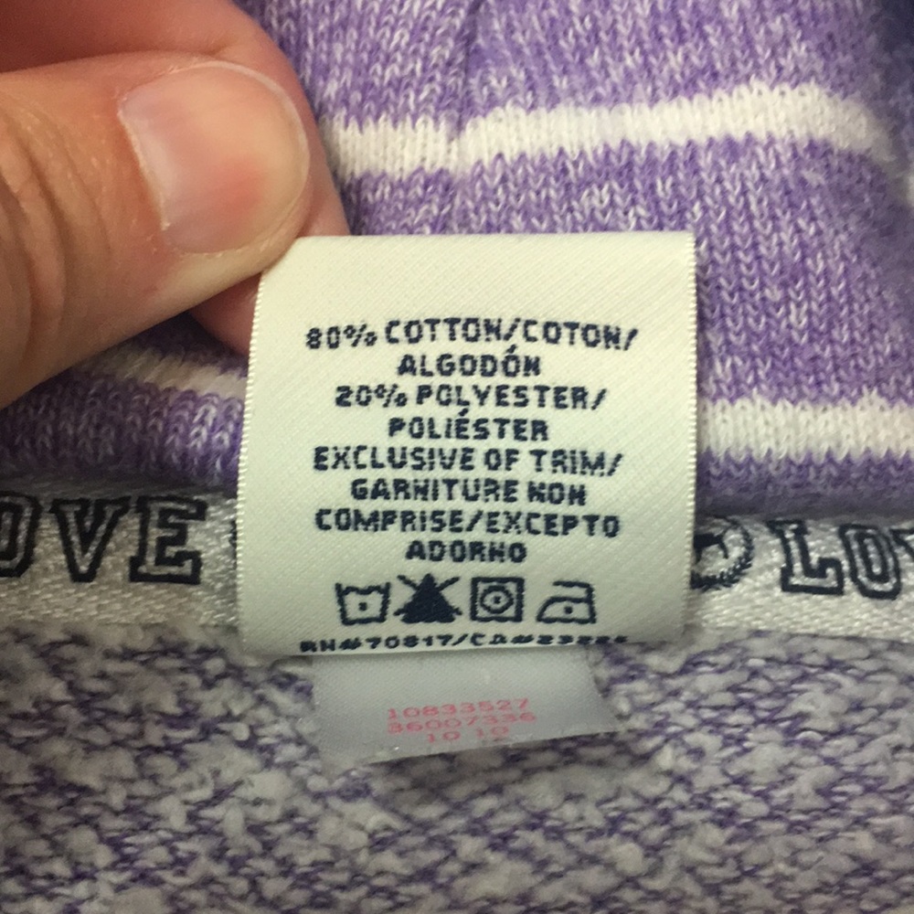 PINK Victoria’s Secret Striped Full Zip Hoodie - Picture 7 of 8